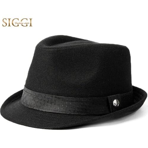 FANCET 1920s Mens Fedora Felt Hats Solid Soft Fashion Wool Homburg Gangstar Derby Hats Unisex Fedoras Gorros Bonnets 68203