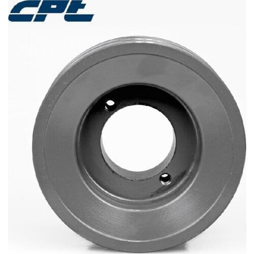 CPT 2BK47H v Belt Pulley, Cast Iron, B Belt Section, 2 Grooves, H Bush Required, 4.45"OD, ISO9001 Certified 2BKH Pulley