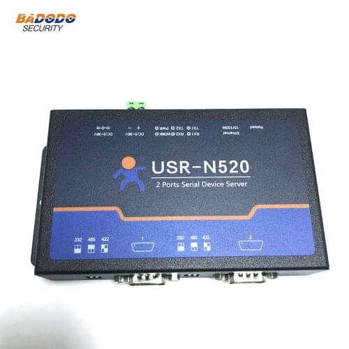 Serial Device Server USR-N520 Ethernet to RS232 RS485 RS422 Converter,Industrial automation control for data transmission