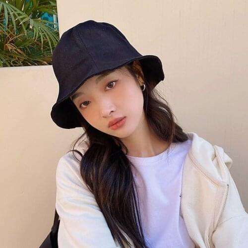 Hat Female Japanese Style Summer Fisherman Hat Cotton Sunhat Outdoor Soft Pot Breathable Hat Sun Protection Basin Hat For Women