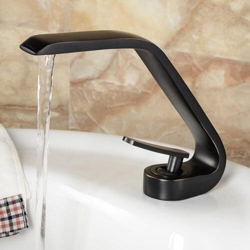 Basin Faucets Modern Bathroom Mixer Tap Brass Washbasin Faucet Single Handle Single Hole Elegant Crane For Bathroom B3283