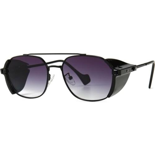 2020 Round Steampunk Men Sunglasses Gothic Fashion Designer Sun Glasses For Men And Women Steam Punk Brand Shades