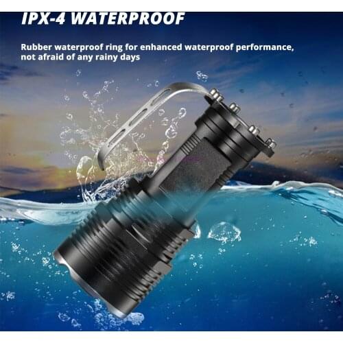 10pcs Super bright long-range LED searchlight Flashlight 5 lighting modes waterproof aluminum alloy Suitable for adventure