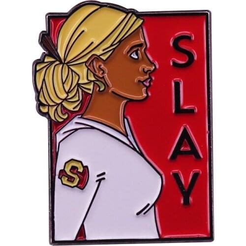 Grab this pin and show off your love for the head of the Scooby gang and Sunnydales best slayer, Buffy
