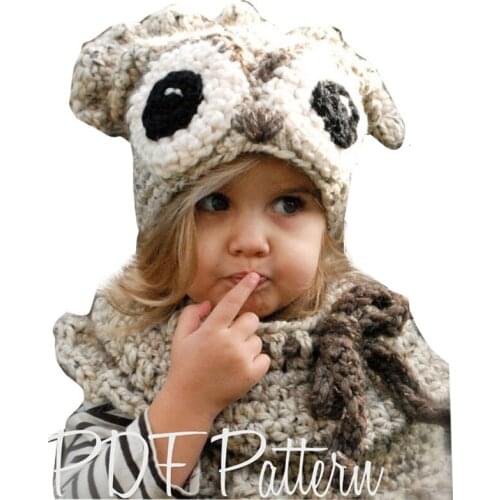 YAOYAO BEAR New 3-9 Years Boys Girls Hats Baby Winter Autumn Spring Hat Warm Kid Unisex Cap 2 Pcs Hat & Scarf For Girls and Boys