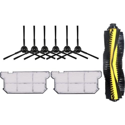 9 PCS Vacuum Cleaner Parts Replacement for ILIFE V7 V7S V7S Pro Main Brush Side Brush Hepa Filter Vacuum Accessories Kit