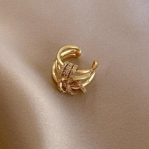 New circle micro - set delicate ear bone clip female high-end sense of simplicity niche no ear hole fashion earrings female