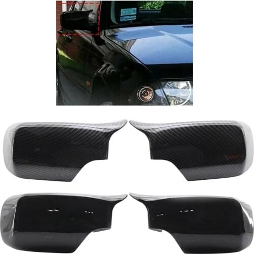 1Pair Rear Mirror Covers 51168238376 for BMW E46 E39 1998-2005 4-door Sedan