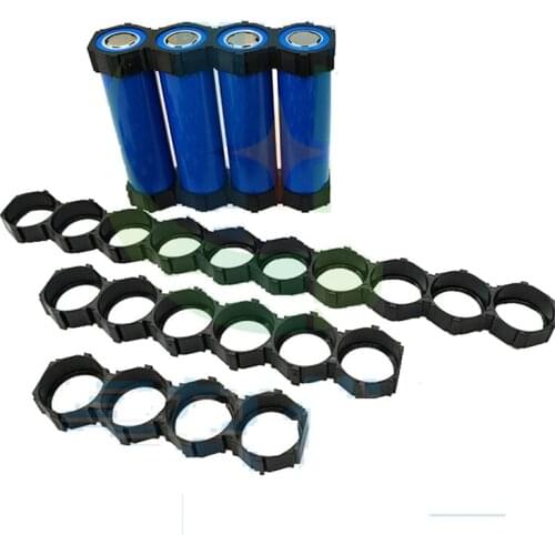 10pcs 18650 Lithium Ion Battery Fixed Bracket Packs DIY Misalignment Assembly Holder Cylindrical Battery Cells Splicable Support