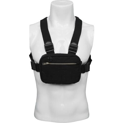 Small Men Chest Rig bag Streetwear Outdoor Sports Waist Bag Military Waterproof Shoulder Bag Phone Money Belt Tactical Chest Bag