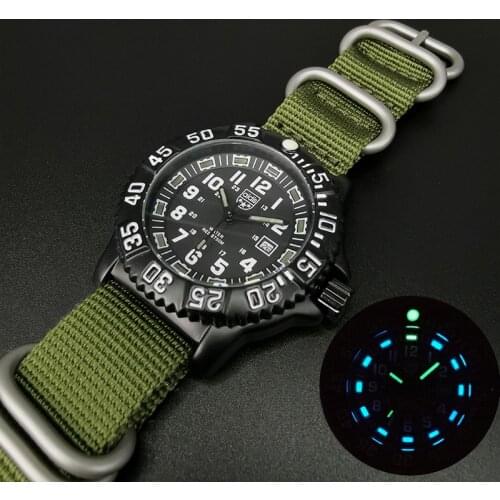2020 Mens Quartz Watch Leisure Outdoor Sports Luminous Watch Multi-functional NATO nylon Waterproof Men Military Watch