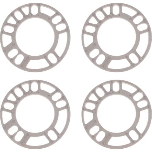 4Pc/Set 5mm Universal Aluminum Alloy Car Wheel Spacers Shim for Car Styling