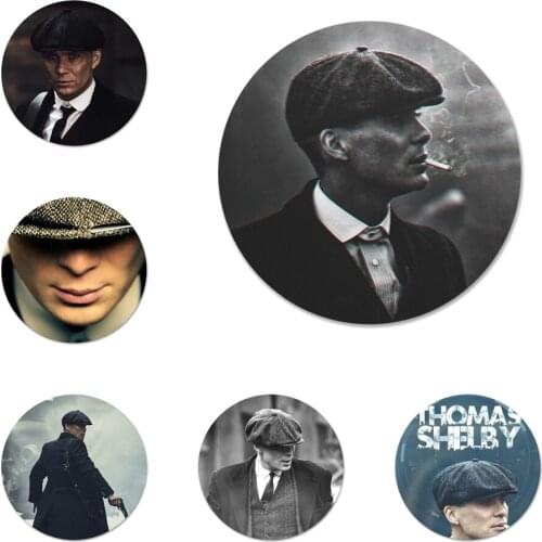 58mm Peaky Blinders Cillian Murphy Icons Pins Badge Decoration Brooches Metal Badges For Clothes Backpack Decoration