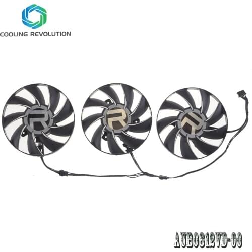 AUB0812VD-00 DC12V 0.45A 4Pin RX 6900 XT RX 6800 Graphics Fan for AMD Radeon RX 6900 XT RX 6800