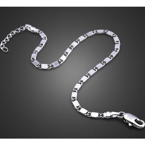 Fashion Italian Design Sterling Silver Bracelet 925 Sterling Silver Bracelet for Women / Girls / Men / Boys Silver Jewelry Gifts