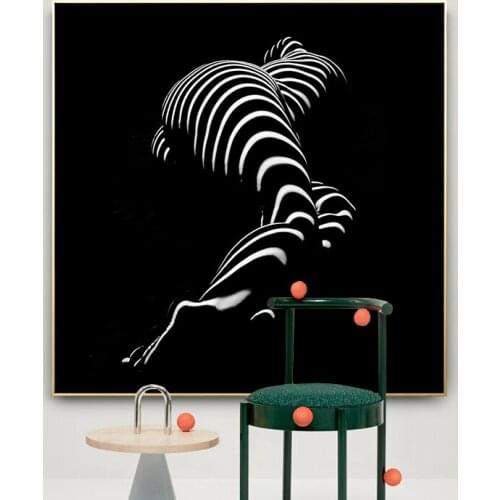 Black and White Body Sexy Photography Canvas Painting Modern Minimalist Wall Art Picture Living Room Bedroom Home Decoration