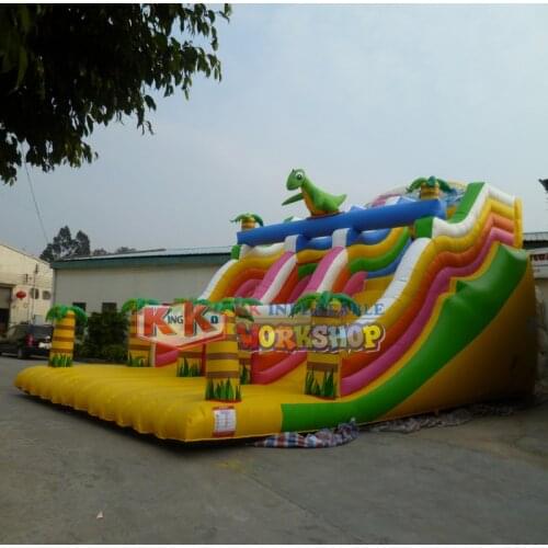 Durable playground inflatable slide