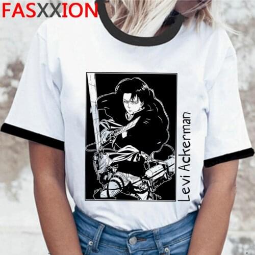 Attack on Titan Titans Attack Shingeki No Kyojin tshirt t shirt male kawaii ulzzang summer top top tees