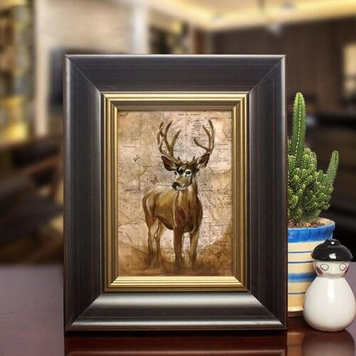 Classic Vintage Wooden Photo Frame High Quality Hanging Wall Picture Frames For Desk Hallway Home Decor