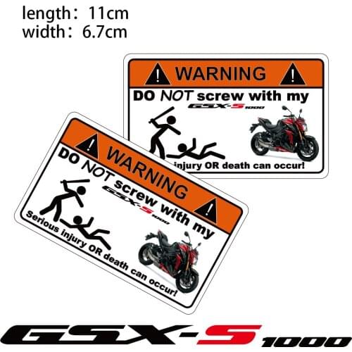 KODASKIN Motorcycle Cheap 2D Creative Warning Sticker Decal for SUZUKI GSX-S 1000