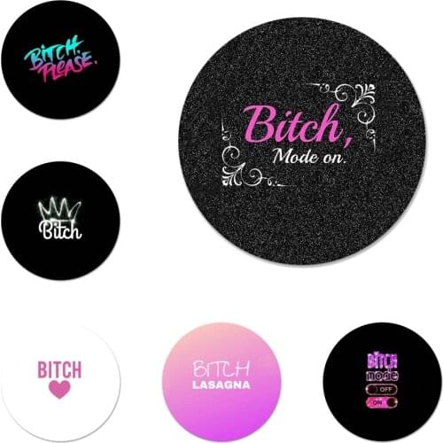 Bitch Kiss Mode Icons Pins Badge Decoration Brooches Metal Badges For Backpack Decoration