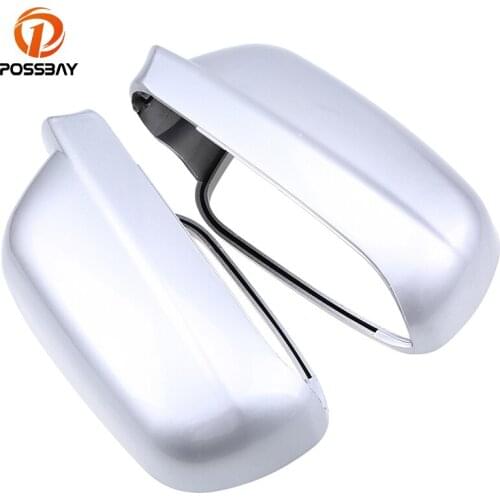 Passenger Side Rearview Mirror Cover for VW Golf R32 GTI Rabbit 2004 Silver Car Replacement Front Mirrors Protector Parts