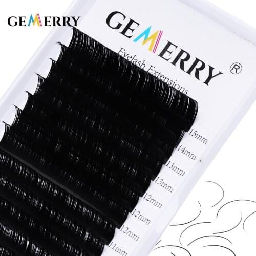 GEMERRY Individual Eyelashes Extension Faux Cils Mink False Eyelash Artificial Makeup Supplies Tools HandMade Natural Lashes