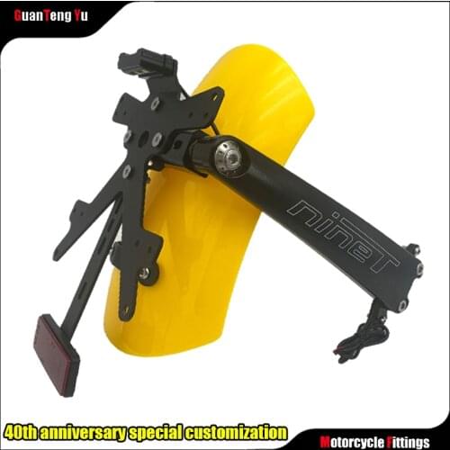 New 40YEARS For BMW RnineT R NINE T R9T Scramble Motorcycle Rear Fender With LED License Plate 2014-2021 Special Color 40