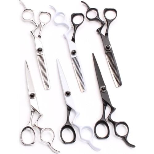 2Pcs C9016 6.0'' Customized Logo Hairdressing Cutting Shears Thinning Scissors Japan Steel 440C Professional Human Hair Scissors