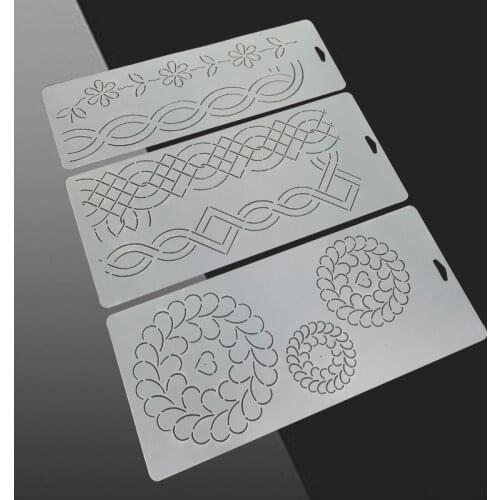 DIY Sewing Patchwork Tool Semitransparent Template Quilting Pattern Drawing Carve Mould Press Line Stencil Accessories