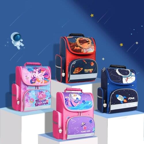 Bookbag School Bags For Girls Boys Backpack Space Man Cartoon Kids Children 7-9 Years Old Satchel Waterproof Mochila Infantil