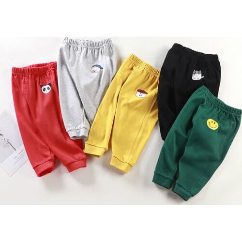 Casual Baby Kids Boys Girls Long Trousers Cotton Autumn Sport Pants 3 6 9 12 Months Toddler Childrens Clothing
