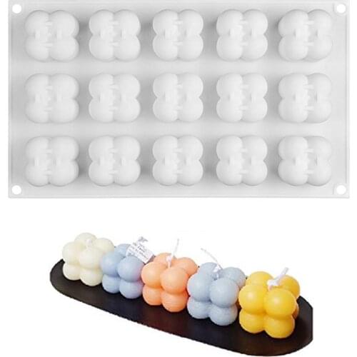 Candles Silicone Mould 3D Mini Bubble Cube Ball Silicone Mould DIY Chocolate Candle Silicone Mould