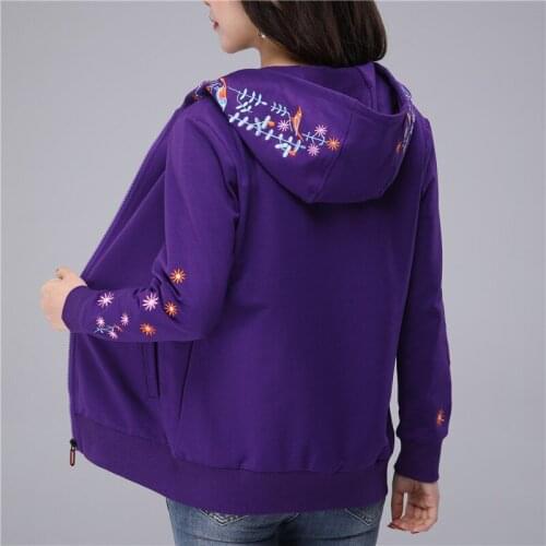 UHYTGF Spring autumn Long Sleeve Basic Plus Size Short Biker Jacket Female Print Bomber Jacket Women Flowers Zipper Coat X286