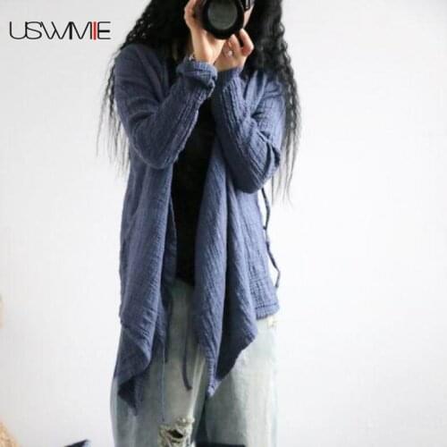 Льняные блузки USWMIE China At AliExpress