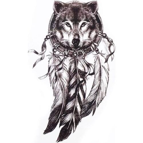 Waterproof Temporary Tattoo Sticker Ferocious Animal Arm Women Tattoos For Men Fake Art Tattoos Body Tattoo Sleeve Fake X4Z0