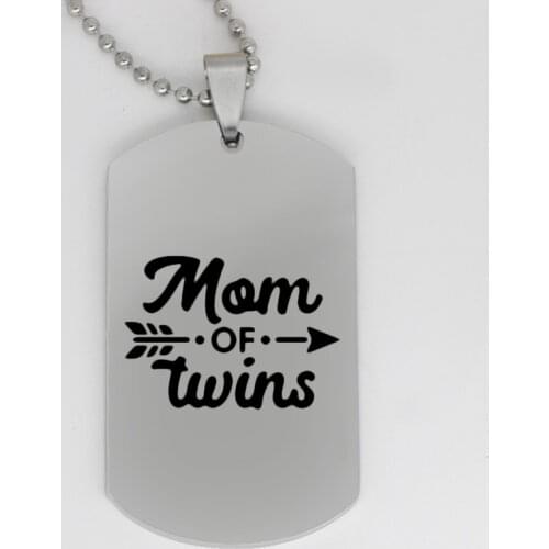 Ufine jewelry mom gift pendant army card mom of wins stainless steel customed necklace N4339