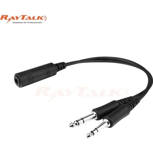 10 PCS/lot Helicopter Headset to GA General Aviation Adapter Cable, High Quality Free Shipping