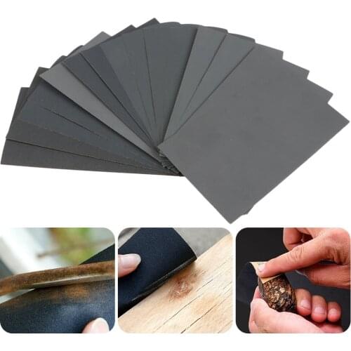 15pcs Grit Sanding Paper Wet/Dry Abrasive Metal Glass Car Polishing Sandpaper Set 400 600 3000 800 1000 1200 1500 2000 2500