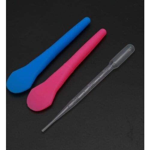 27Pcs Reusable Silicone Resin Kit 100ml Measuring Mixing Cups Stir Stick Pipette A0NF