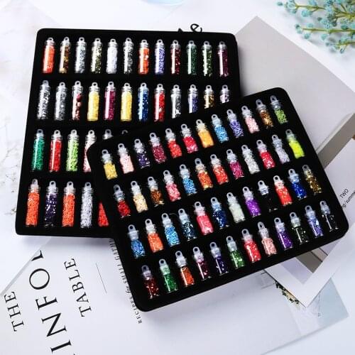 48Pcs Sequins/Glitter Filler Fluffy Slime Toys For Children Charms Lizun Modeling Clay DIY Kit Accessories Supplies Funny Gift