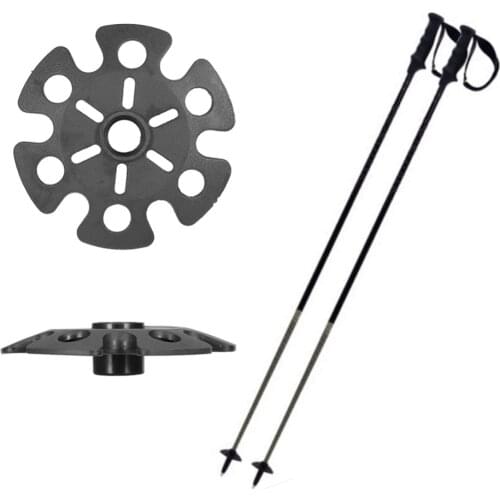 5PCS Climbing Trekking Pole Tips Snow Flake Mud Ski Basket Nordic Walking Stick Basket Cap Guard Replacement Hiking Accessory