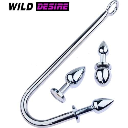 New sexy anal hook butt plug combination can replace anal Removable metal ass pulg Sex homme gay Adult goods Intimate things 18