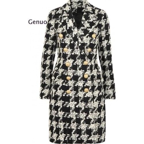 Genuo Women's Tweed Coats