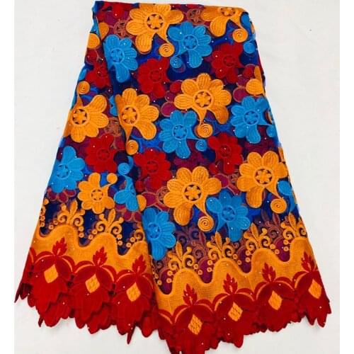 Hot Sale African High Quality 3 Color French Net Lace Tulle Mesh Swiss Lace Fabric for Dress 5yards M908-1