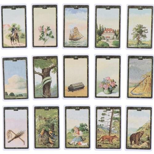 44 Pcs Lenormand Oracle Cards English Version Board Game Tarot Deck Cards Support Dropshipping Hot