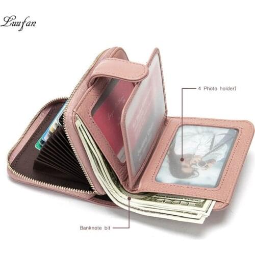 Genuine Leather Short Wallet Women Wallets Fashion Coin Purse Card Holder Female Clutch Money Bag Lady Color Matching Purses