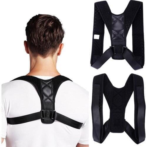 Upper Back Posture Corrector Clavicle Support Belt Back Slouching Corrective Posture Correction Spine Braces Supports #270587