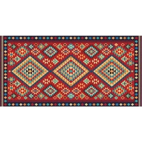 Colorful Oriental Turkish Towel Mosaic Kilim Motif Geometric Beach Travel Towels Microfiber Bath Towels for Adult Bathroom Yoga