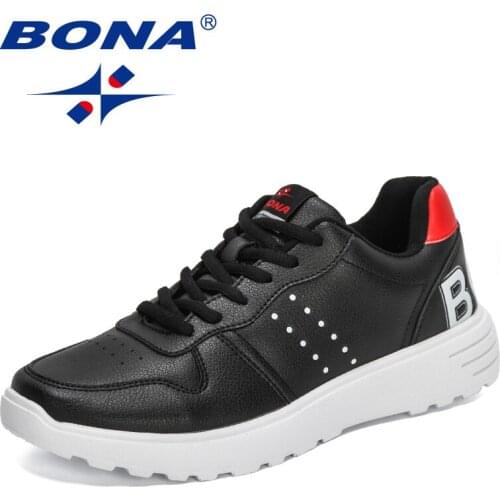 BONA 2021 New Designers Popular Breathable Casual Shoes Men Zapatos Lightweight Calzado De Hombre Comfortable Male Sneakers
